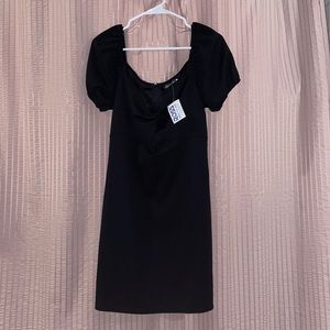 Black mini dress